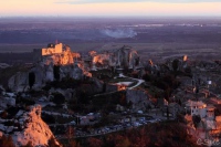 Les Baux en fin de journée 